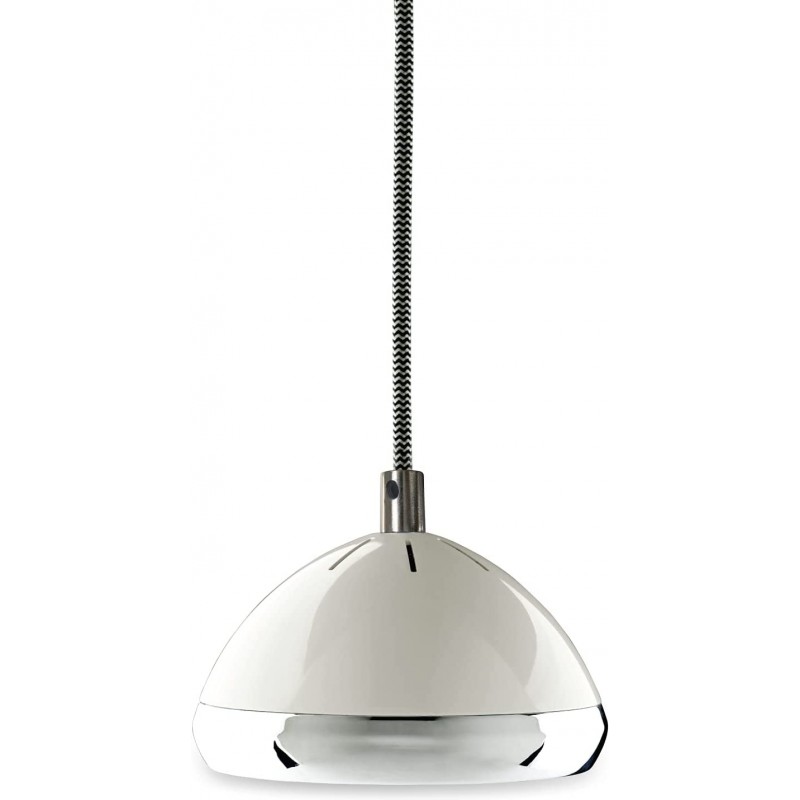 111,95 € Free Shipping | Hanging lamp Spherical Shape 203×14 cm. Living room, dining room and lobby. Metal casting. White Color