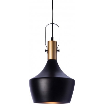 Hanging lamp 40W Ø 25 cm. Living room, dining room and lobby. Industrial Style. Metal casting. Black Color