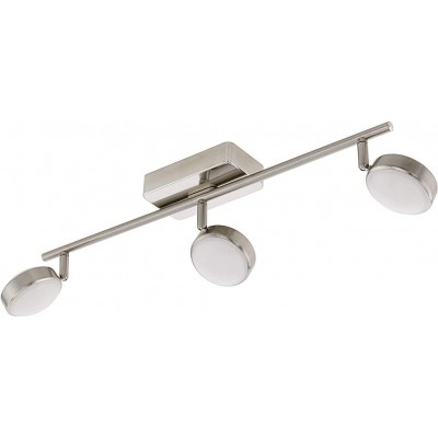 Faretto da interno Eglo 5W 2700K Luce molto calda. 59×18 cm. Tripla messa a fuoco. Controllo tramite APP per smartphone Acciaio e pmma. Colore nichel