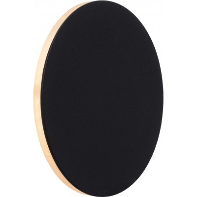 122,95 € Envío gratis | Aplique de pared interior 6W 15×15 cm. Acrílico y aluminio. Color negro