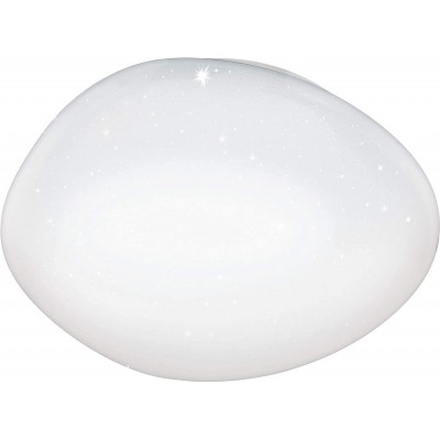 98,95 € Free Shipping | Indoor ceiling light Eglo Round Shape Ø 45 cm. LED with color control Living room, bedroom and lobby. Classic Style. Steel and PMMA. White Color