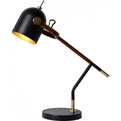 139,95 € Free Shipping | Desk lamp 25W Cylindrical Shape 50×50 cm. Adjustable Living room, dining room and bedroom. Retro Style. Metal casting. Black Color