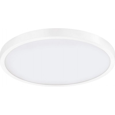 Indoor ceiling light Eglo 25W 4000K Neutral light. 40×40 cm. Aluminum and pmma. White Color