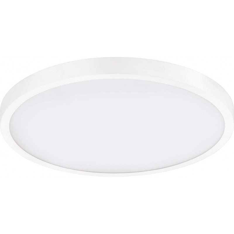 106,95 € Free Shipping | Indoor ceiling light Eglo 25W 4000K Neutral light. Round Shape 40×40 cm. Dining room, bedroom and lobby. Modern Style. Aluminum and PMMA. White Color
