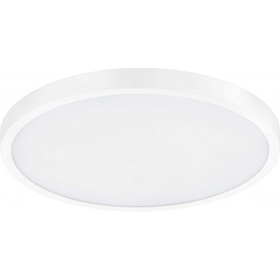99,95 € Free Shipping | Indoor ceiling light Eglo 25W 3000K Warm light. Round Shape 40×40 cm. Living room, dining room and bedroom. Modern Style. Aluminum and PMMA. White Color