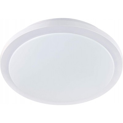 77,95 € Free Shipping | Indoor ceiling light Eglo 20W Round Shape 40×40 cm. Living room, dining room and lobby. Steel and PMMA. White Color