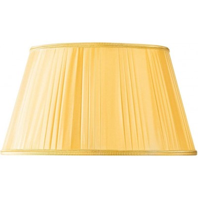Tela da lâmpada Forma Cônica Ø 30 cm. Tulipa Sala de estar, sala de jantar e quarto. Têxtil. Cor dourado