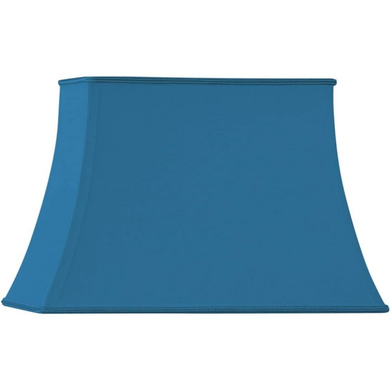 84,95 € Envío gratis | Pantalla para lámpara Forma Rectangular Ø 30 cm. Tulipa Salón, dormitorio y vestíbulo. Color azul