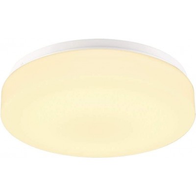 Indoor ceiling light 15W 3000K Warm light. Round Shape 30×30 cm. Living room, dining room and bedroom. Modern and cool Style. Aluminum and Polycarbonate. Yellow Color
