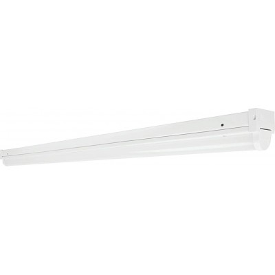 Ceiling lamp 46W Extended Shape 150 cm. Living room, dining room and lobby. Steel. White Color