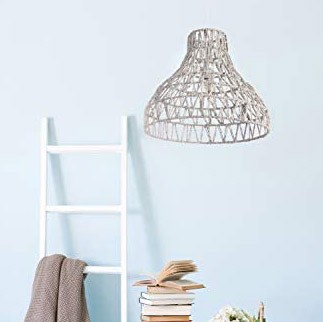 77,95 € Бесплатная доставка | Подвесной светильник 60W 49×49 cm. Металл. Белый Цвет