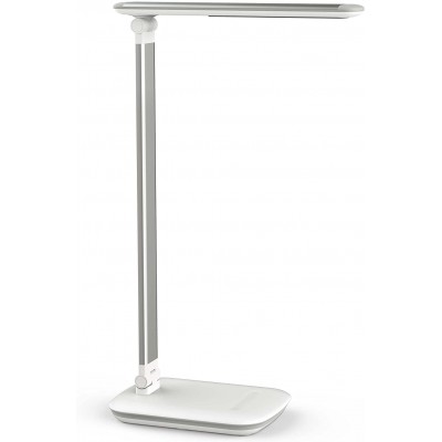 Lampada de escritorio 8W Forma Angular 16×9 cm. LED reguláveis Sala de estar, sala de jantar e quarto. Estilo clássico. Aço inoxidável e Alumínio. Cor branco