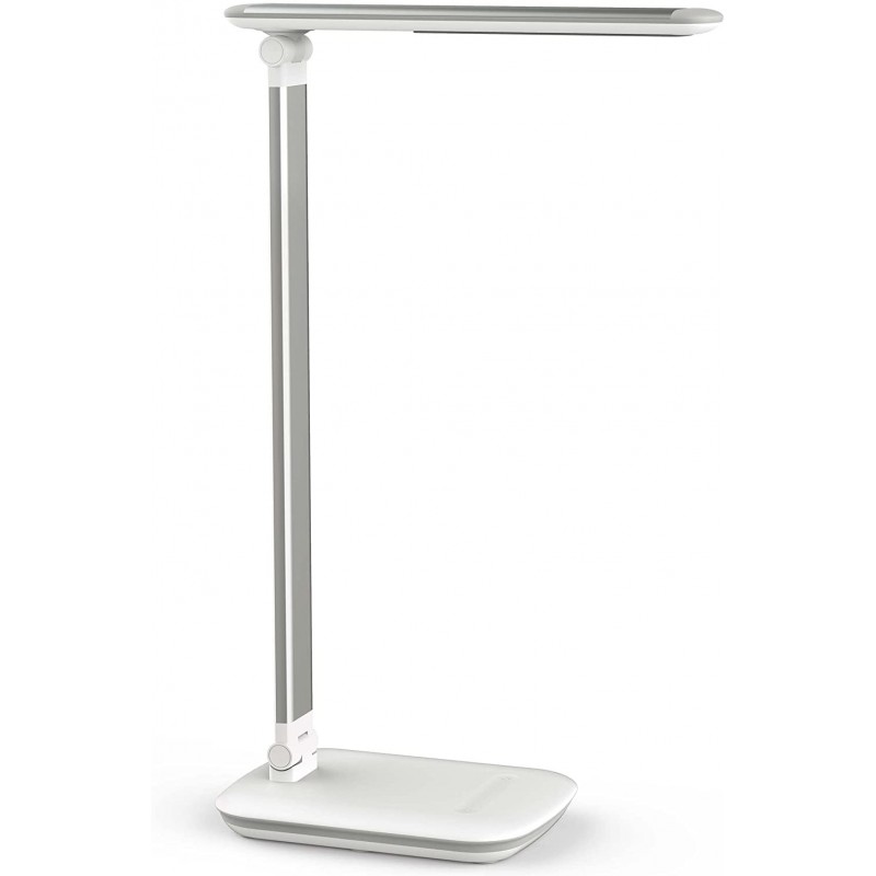92,95 € Free Shipping | Desk lamp 8W Angular Shape 16×9 cm. Dimmable LED Living room, dining room and bedroom. Classic Style. Stainless steel and Aluminum. White Color