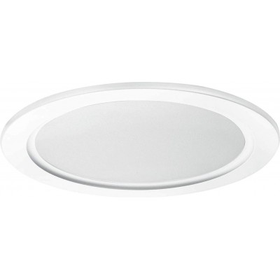 94,95 € Free Shipping | LED panel 16W Round Shape 26×23 cm. LED Living room, dining room and bedroom. PMMA. White Color