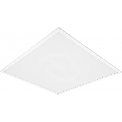 106,95 € Envio grátis | Luz de teto interna 36W Forma Quadrado 62×62 cm. Sala de jantar, quarto e salão. Alumínio. Cor branco