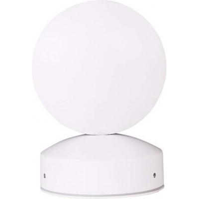 室内壁灯 球形 形状 17×12 cm. LED 饭厅, 卧室 和 大堂设施. 铝. 白色的 颜色