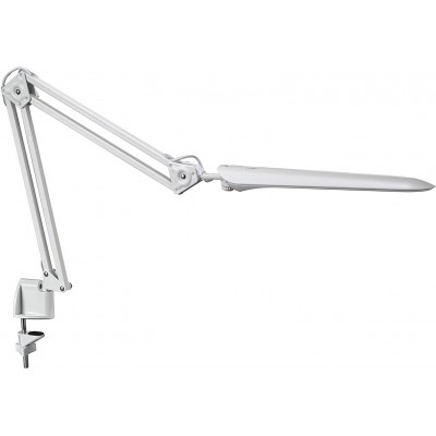 78,95 € Free Shipping | Desk lamp 8W 4500K Neutral light. 90×63 cm. Articulated LED. Table fastening with clip Metal casting. White Color