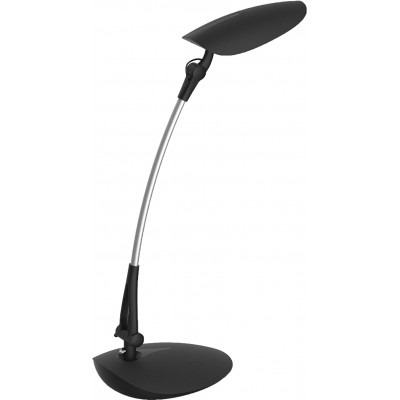 Lámpara de escritorio 7W 64×57 cm. Articulada Comedor, dormitorio y vestíbulo. Metal. Color negro