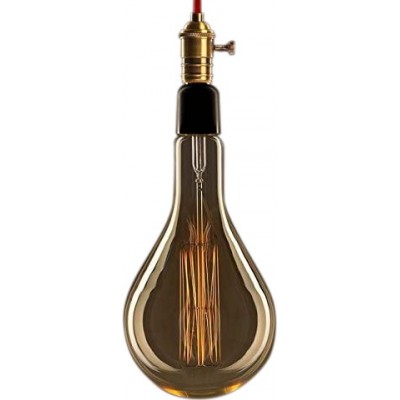 LED電球 25W 2000K とても暖かい光. 34×17 cm. ダイニングルーム, ベッドルーム そして ロビー. 結晶, 金属 そして ガラス. 銅 カラー