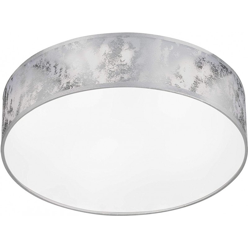 76,95 € Free Shipping | Indoor ceiling light 21W Round Shape 40×40 cm. Dining room, bedroom and lobby. PMMA and Metal casting. Silver Color