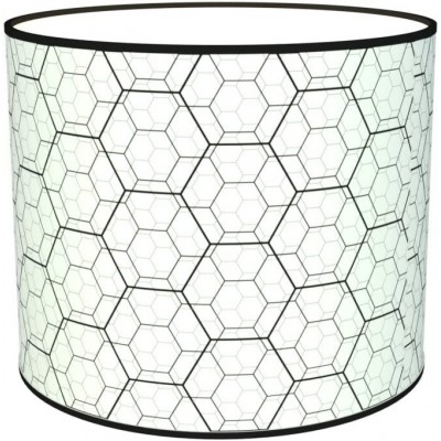 Lamp shade Cylindrical Shape 50×50 cm. Tulip Living room, dining room and lobby. Textile and Polycarbonate