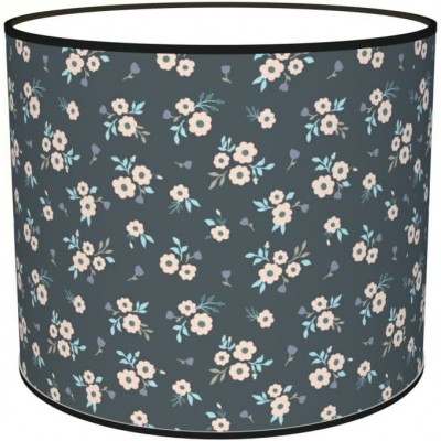 87,95 € Free Shipping | Lamp shade Cylindrical Shape 50×50 cm. Tulip Living room, dining room and bedroom. Textile and Polycarbonate. Gray Color