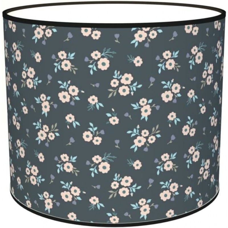 87,95 € Free Shipping | Lamp shade Cylindrical Shape 50×50 cm. Tulip Living room, dining room and bedroom. Textile and Polycarbonate. Gray Color