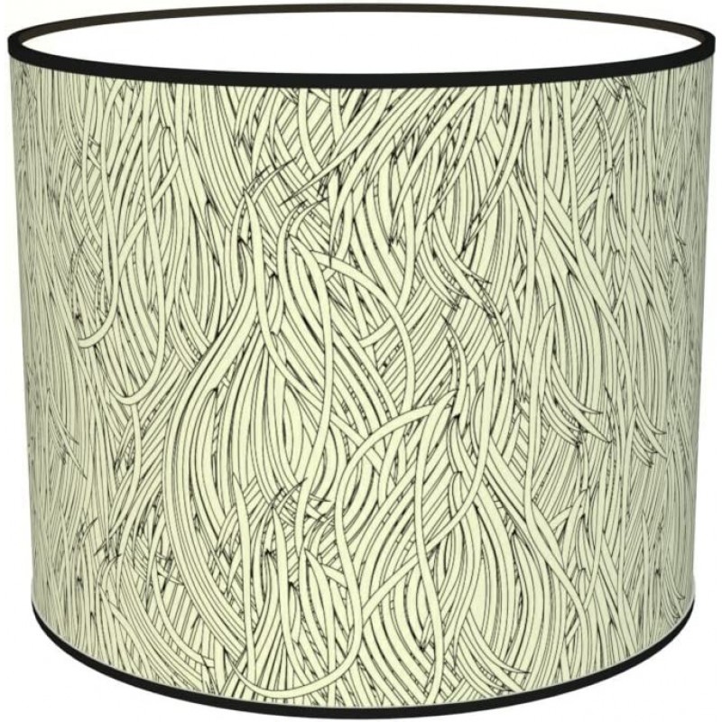 87,95 € Kostenloser Versand | Lampenschirm Zylindrisch Gestalten 50×50 cm. Tulpe Esszimmer, schlafzimmer und empfangshalle. Textil und Polycarbonat