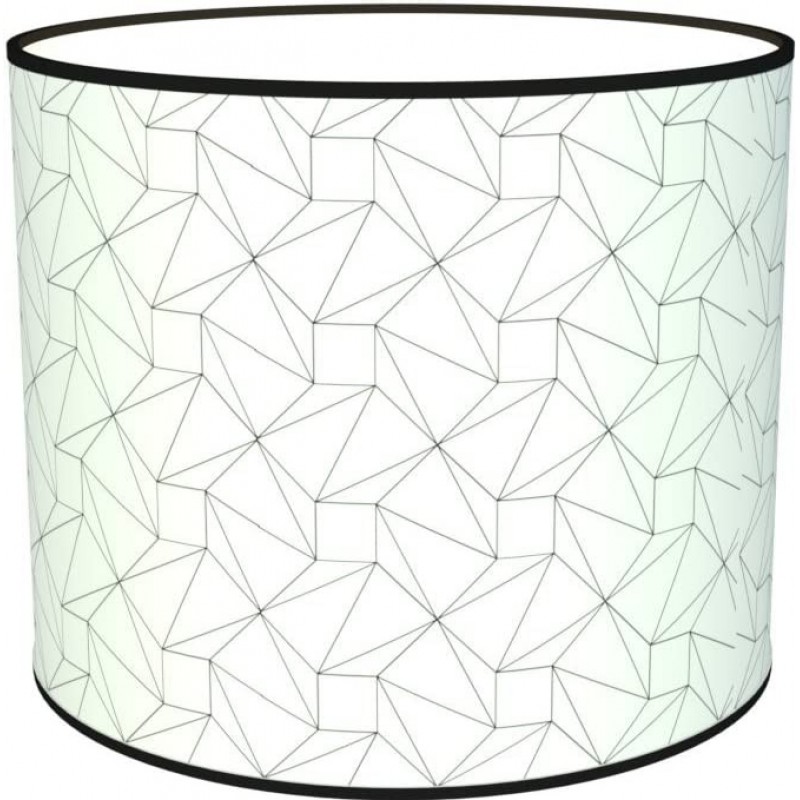 88,95 € Free Shipping | Lamp shade Cylindrical Shape 50×50 cm. Tulip Living room, bedroom and lobby. Textile and Polycarbonate. White Color