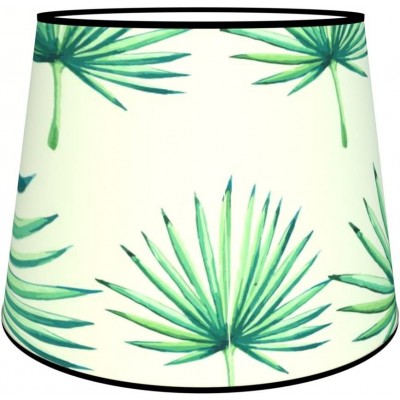 Lamp shade Conical Shape 45×40 cm. Tulip Living room, dining room and lobby. Textile and Polycarbonate. Green Color