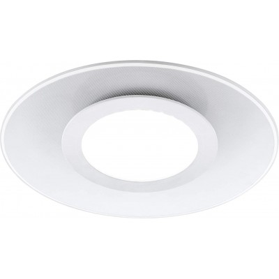 Indoor ceiling light Eglo 19W 3000K Warm light. Ø 38 cm. Aluminum and pmma. White Color