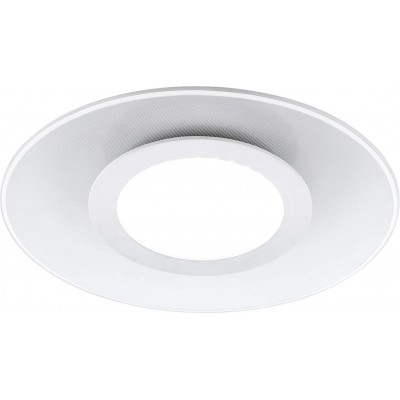 105,95 € Free Shipping | Indoor ceiling light Eglo 19W 3000K Warm light. Round Shape Ø 38 cm. Living room, dining room and bedroom. Modern Style. Aluminum and PMMA. White Color