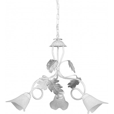 112,95 € Free Shipping | Chandelier 6W 110×40 cm. Metal casting and glass. White Color