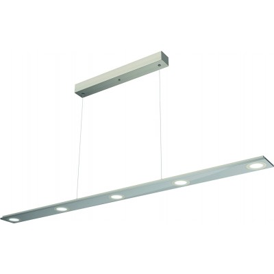 113,95 € Free Shipping | Hanging lamp 20W 120×8 cm. 5 LED spotlights. touch control Acrylic and metal casting. Gray Color