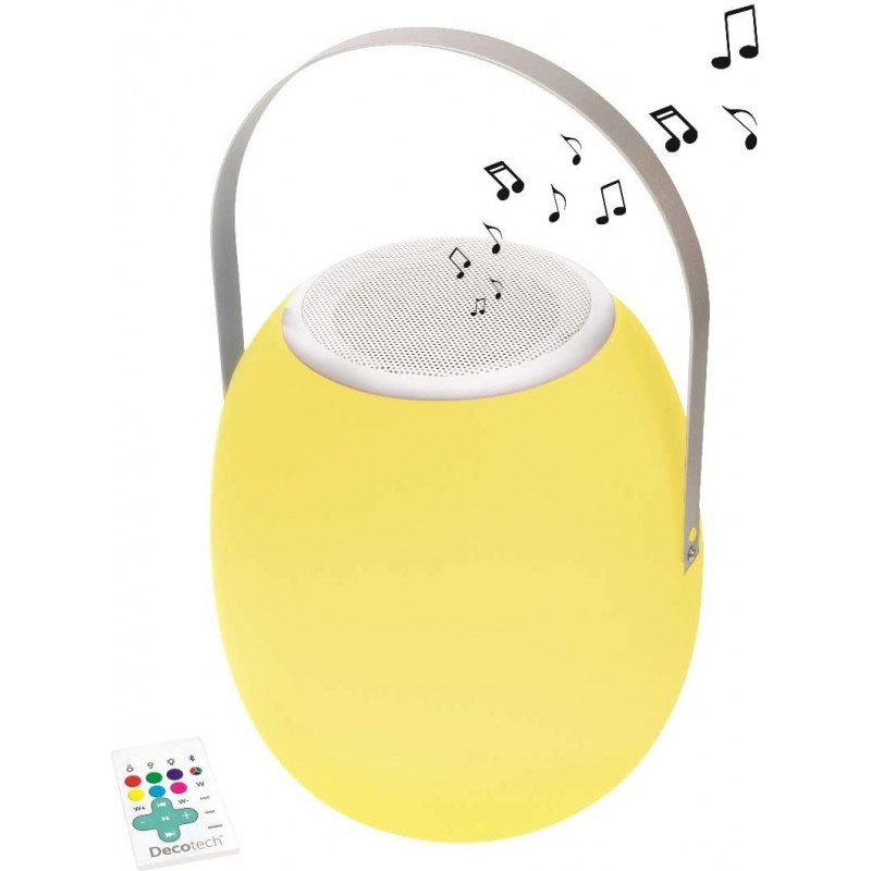 76,95 € Free Shipping | Furniture with lighting Spherical Shape 26×25 cm. Luminous and Bluetooth speaker Living room, dining room and bedroom. PMMA