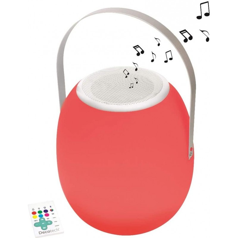 76,95 € Free Shipping | Furniture with lighting Spherical Shape 26×25 cm. Luminous and Bluetooth speaker Living room, dining room and bedroom. PMMA