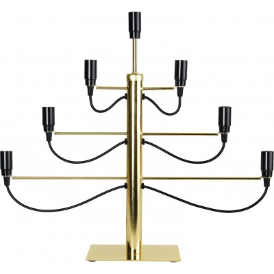 Lampada da tavolo 15W 60×53 cm. Design a forma di lampadario Soggiorno, sala da pranzo e atrio. Stile moderno. PMMA. Colore nero