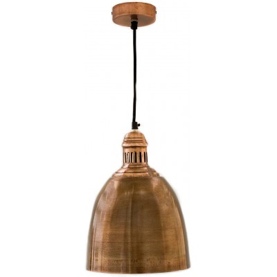 Lámpara colgante Forma Cónica 35×24 cm. Salón, comedor y dormitorio. Estilo diseño. Metal. Color cobre