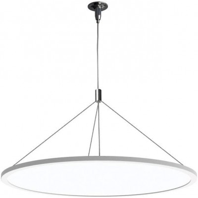 Lampada a sospensione Forma Rotonda 60×60 cm. LED Soggiorno, camera da letto e atrio. Alluminio. Colore bianca