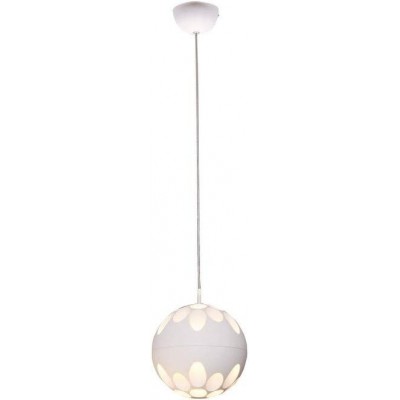 Lampada a sospensione Forma Sferica 100×13 cm. LED Soggiorno, sala da pranzo e atrio. Alluminio. Colore bianca