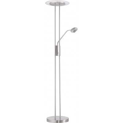 Floor lamp 7W 183×55 cm. Auxiliary reading light Dining room, bedroom and lobby. Modern Style. Glass. Silver Color