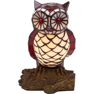 124,95 € Free Shipping | Decorative lighting 20W 31×24 cm. Owl shaped design Living room, dining room and bedroom. Design Style. Crystal. Brown Color