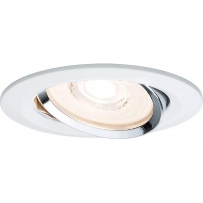 71,95 € Free Shipping | 3 units box Recessed lighting 7W Round Shape 8×8 cm. Dining room, bedroom and lobby. Modern Style. Aluminum and Metal casting. White Color
