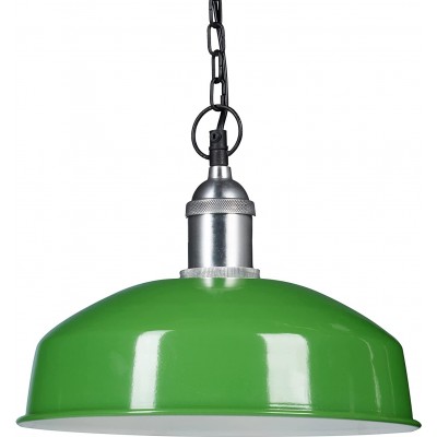 Lampada a sospensione 40W Forma Rotonda 142×31 cm. Sala da pranzo, camera da letto e atrio. Stile moderno. Metallo. Colore verde