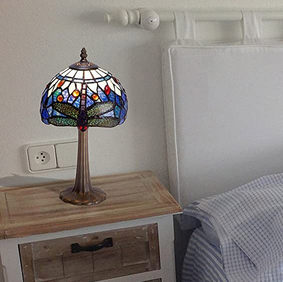 98,95 € Kostenloser Versand | Tischlampe 37×20 cm. Tulpe Kristall. Braun Farbe