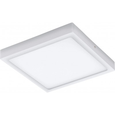 68,95 € Envío gratis | Aplique de pared exterior Eglo 22W 3000K Luz cálida. 30×30 cm. LED Acero, aluminio y pmma. Color aluminio