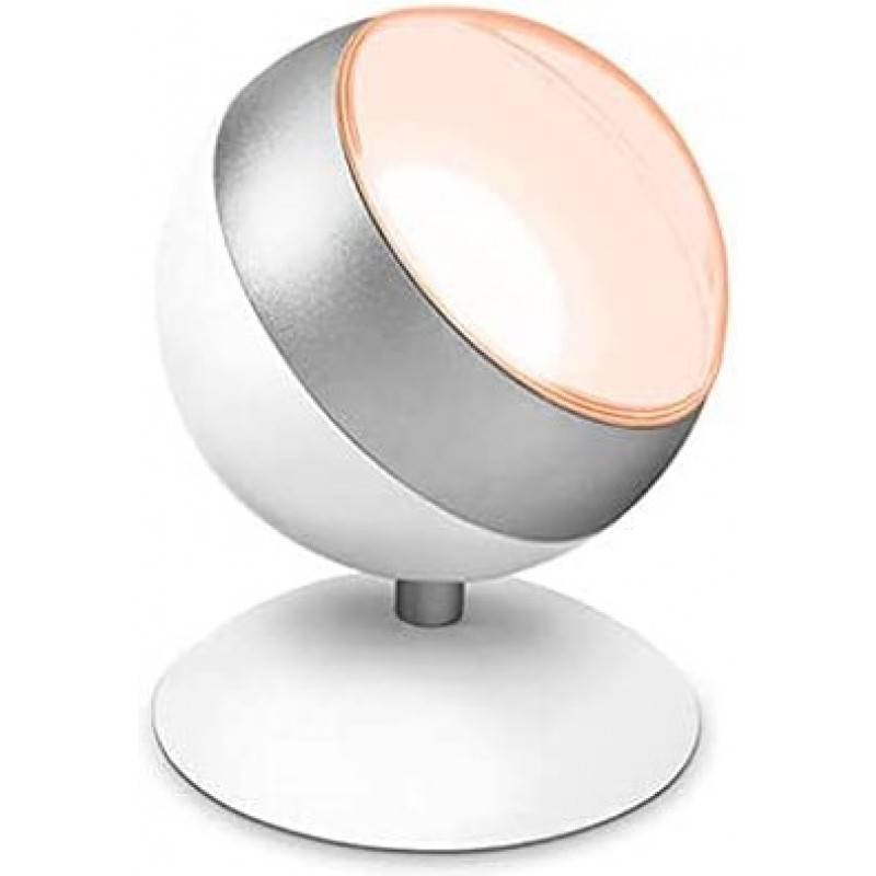 114,95 € Envoi gratuit | Projecteur d'intérieur WiZ 13W 16×12 cm. LED dimmables Alexa et Google Home Acrylique. Couleur blanc