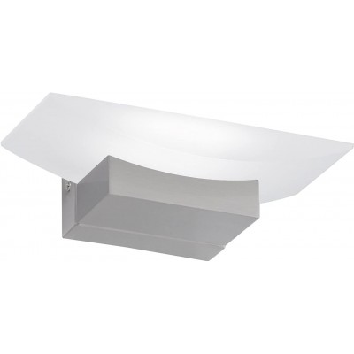 73,95 € Kostenloser Versand | Innenwandleuchte 6W 20×11 cm. Vernickeltes metall. Nickel Farbe