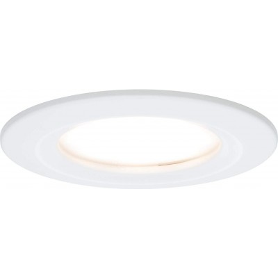 108,95 € Free Shipping | Recessed lighting 7W 2700K Very warm light. Round Shape 8×8 cm. Dimmable LED Terrace, garden and public space. Modern Style. Aluminum and Metal casting. White Color