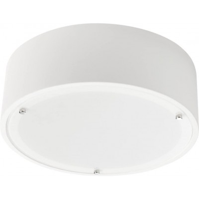 105,95 € Free Shipping | Indoor ceiling light 40W Round Shape 25×25 cm. Dining room, bedroom and lobby. Metal casting and Plaster. White Color